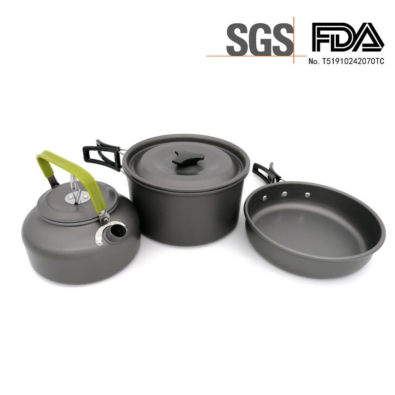 Ultra-light Aluminum Alloy Camping Cookware Utensils Outdoor Cooking Teapot – Bild 6