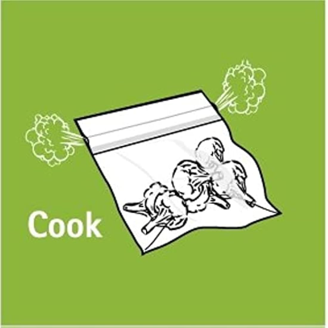 quickasteam microwave cooking bags MEDIUM size 30 pack – Bild 5