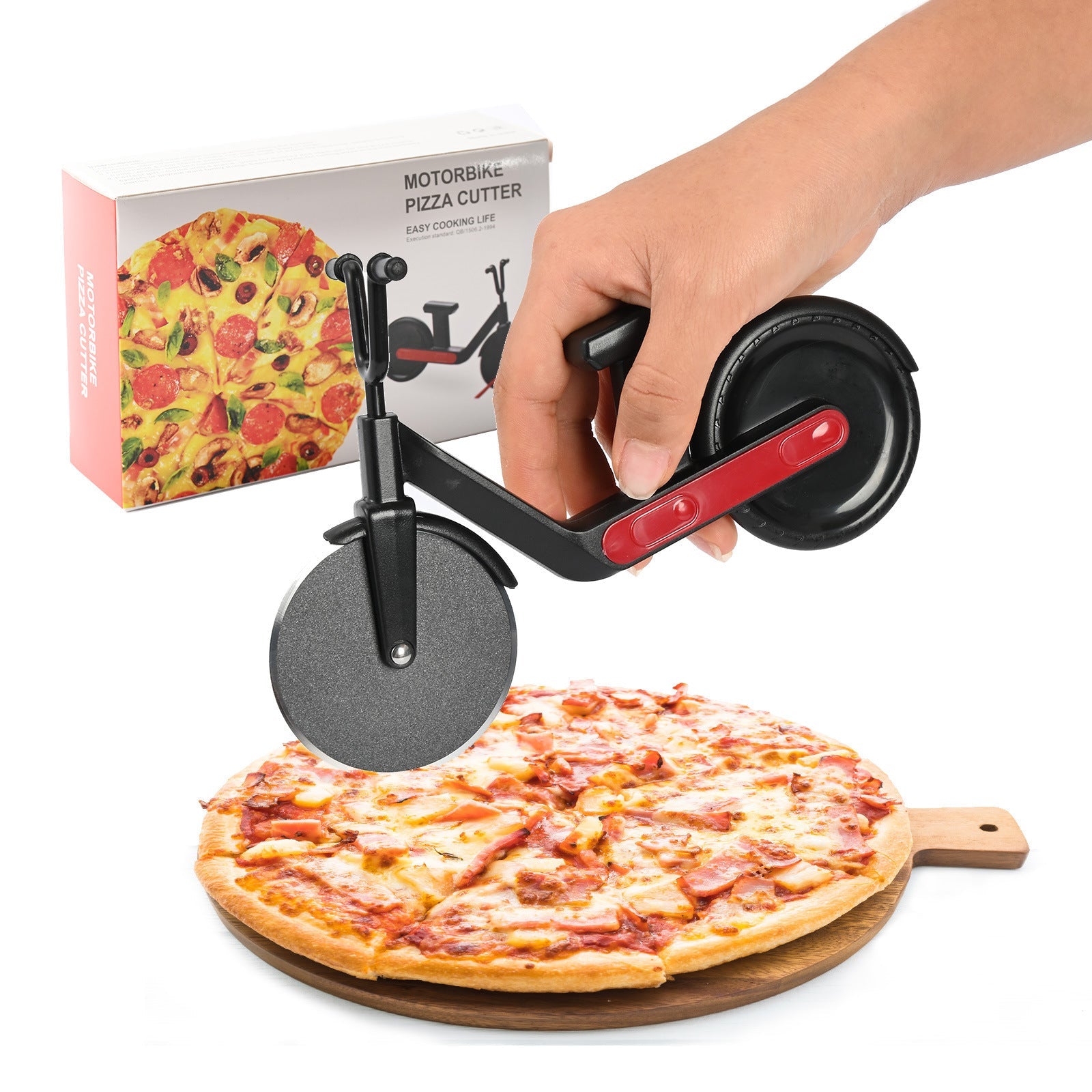Creative Stainless Steel Pizza Wheel Rolling Dough Cutter Pasta Cookie Fondant Cutter Kitchen Baking Cooking Accessories – Bild 6