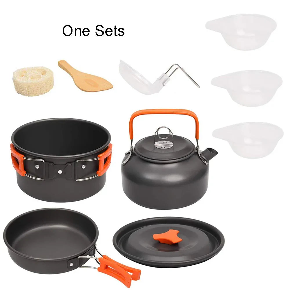 11-Piece Camping Cookware Cooking Set – Bild 2