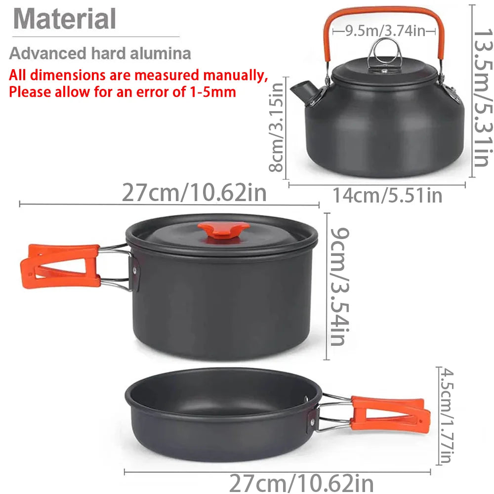 11-Piece Camping Cookware Cooking Set – Bild 3