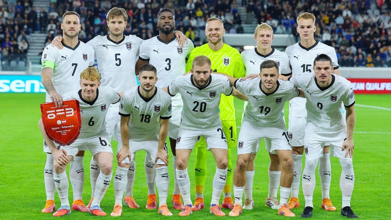 Teamfoto für Austria