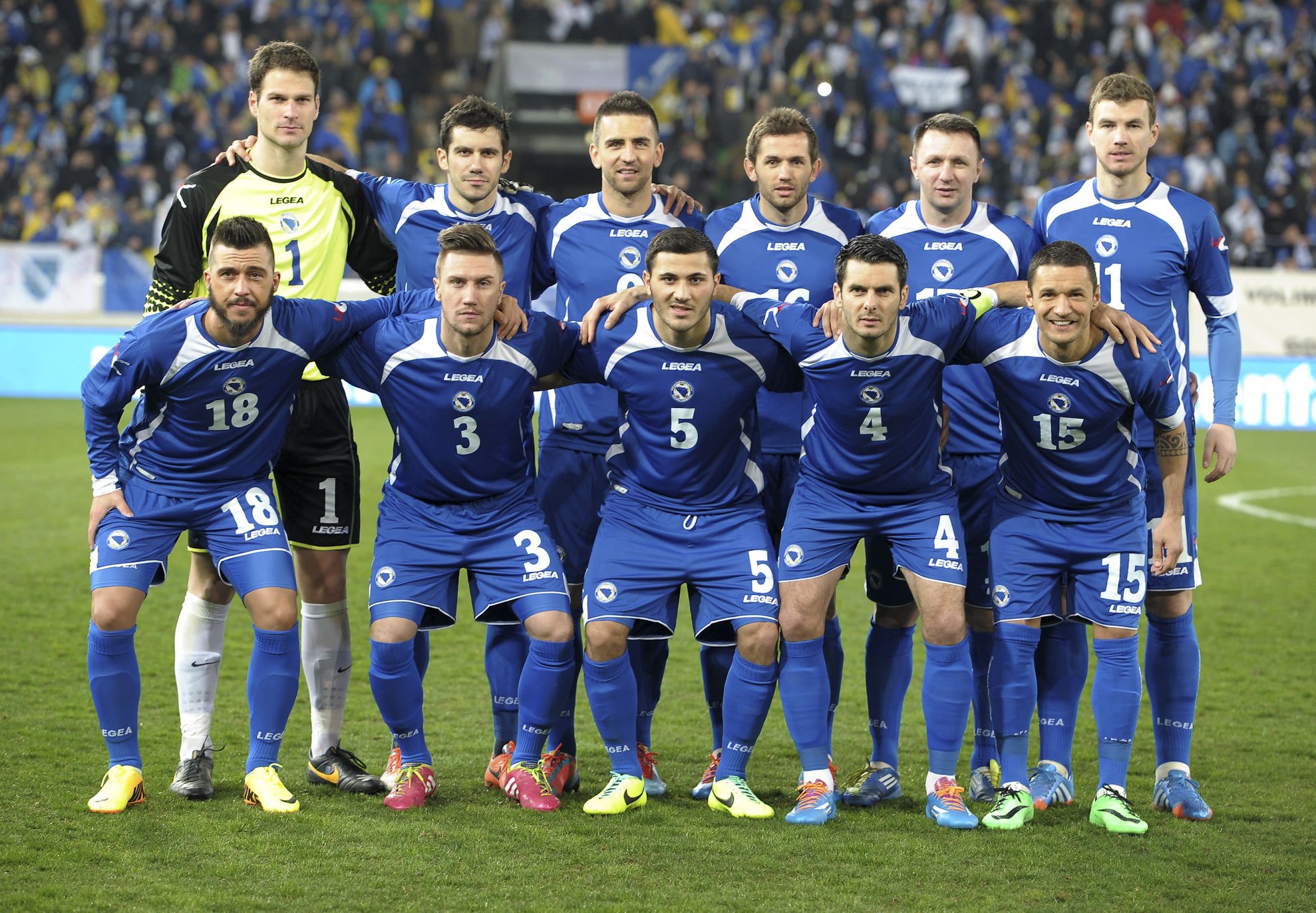 Teamfoto für Bosnia-Herzegovina