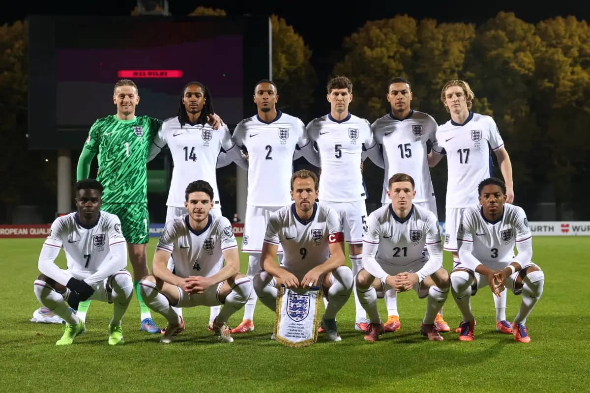 Teamfoto für England