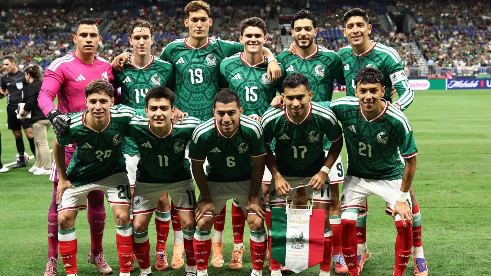 Teamfoto für Mexico