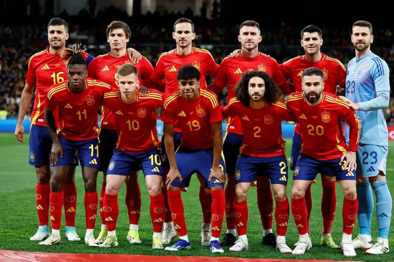 Teamfoto für Spain