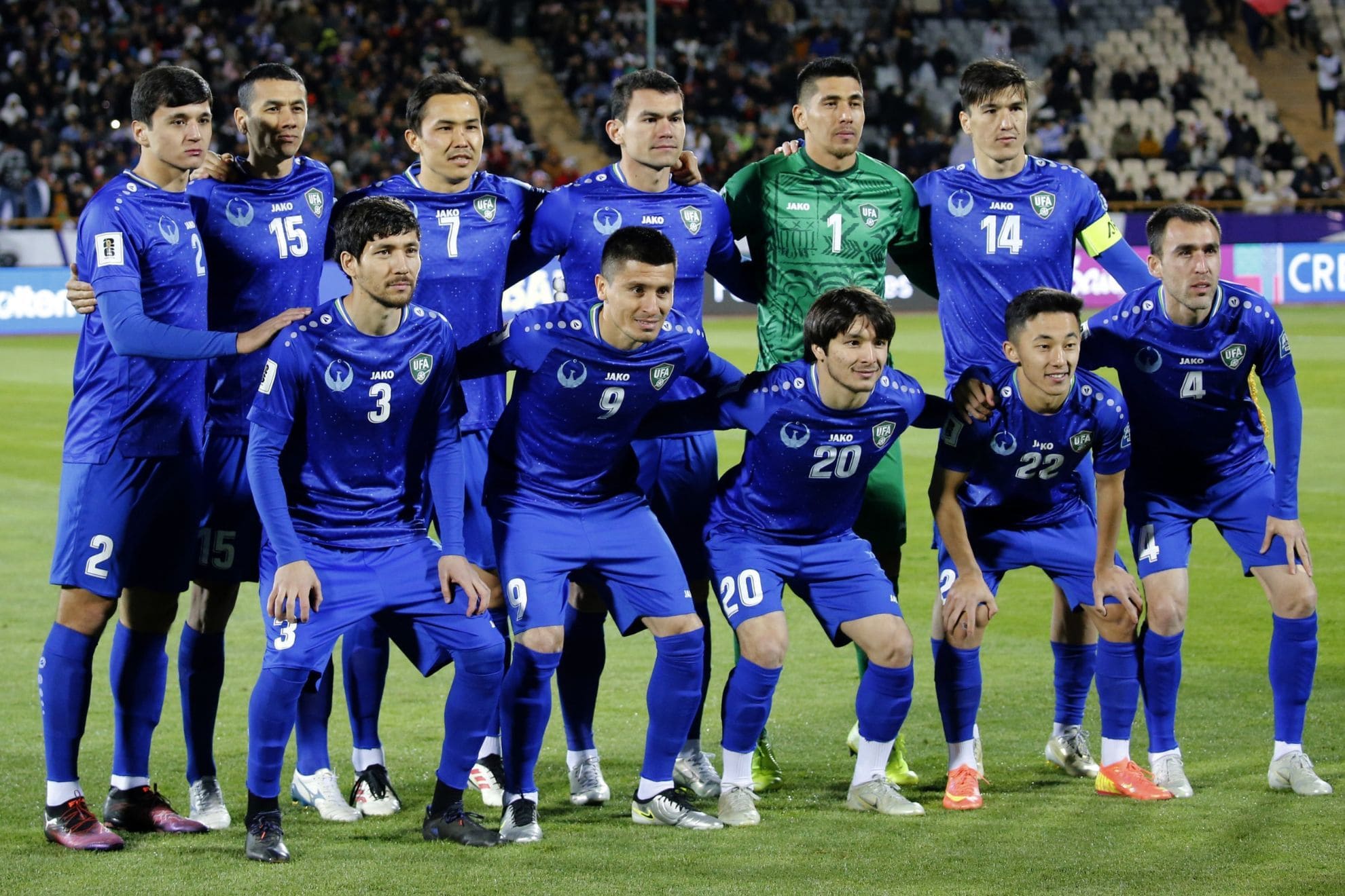 Teamfoto für Uzbekistan